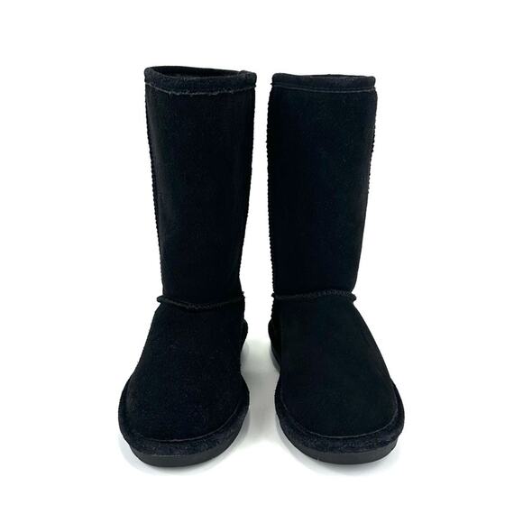 Bearpaw Emma Girls Black Winter Boot Size 4 Suede Waterproof Wool Lining Comfort - Picture 9 of 11
